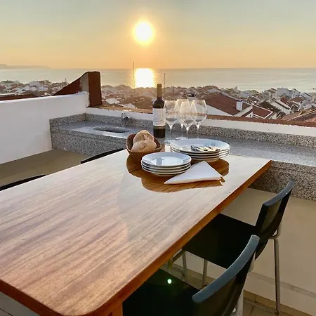 Sea Breeze Ii - Private Sea View Terrace And Office Апартаменты Назаре