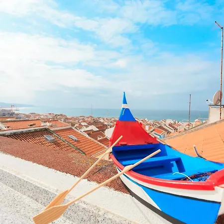 Sea Breeze Ii - Private Sea View Terrace And Office Appartement Nazaré
